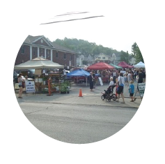 2002 picture of the Morgantown Farmers Market